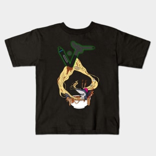 ramen shark Kids T-Shirt